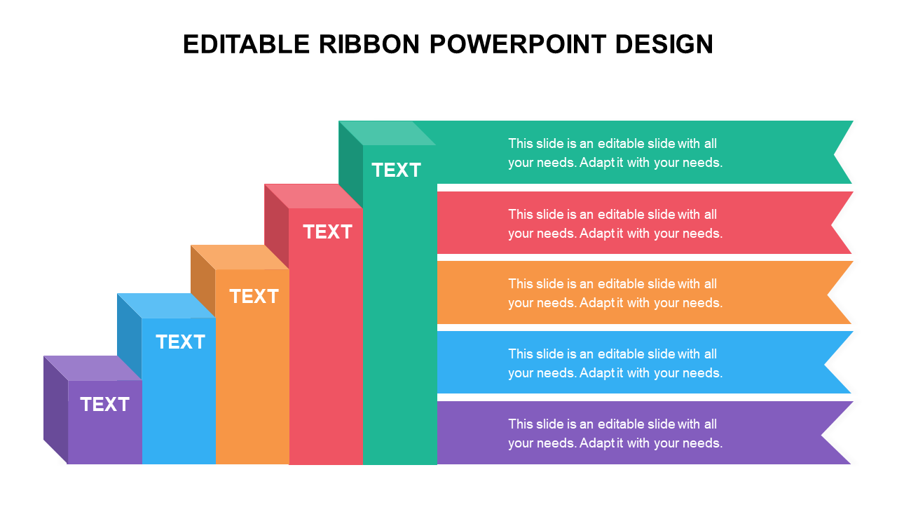 EDITABLE RIBBON POWERPOINT DESIGN